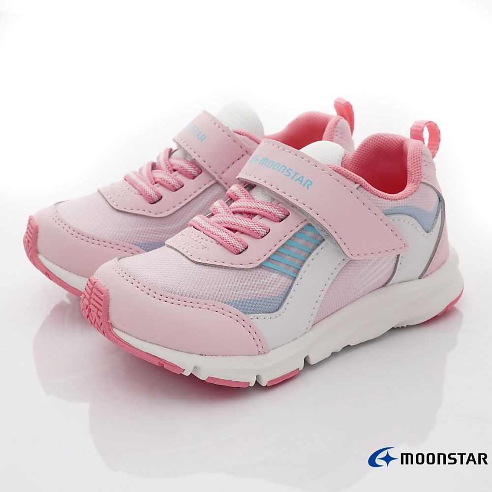 Moonstar日本月星 - 穩定機能運動款(中小童)-運動鞋-粉