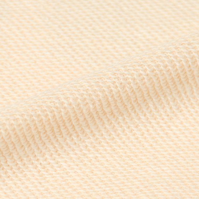 akachan honpo - 長袖休閒上衣-明線 刺繡-淺卡其色