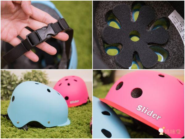 Slider 滑來滑趣 - 全套裝備護具組(頭盔+護肘+護膝)-粉色 (2-5歲)