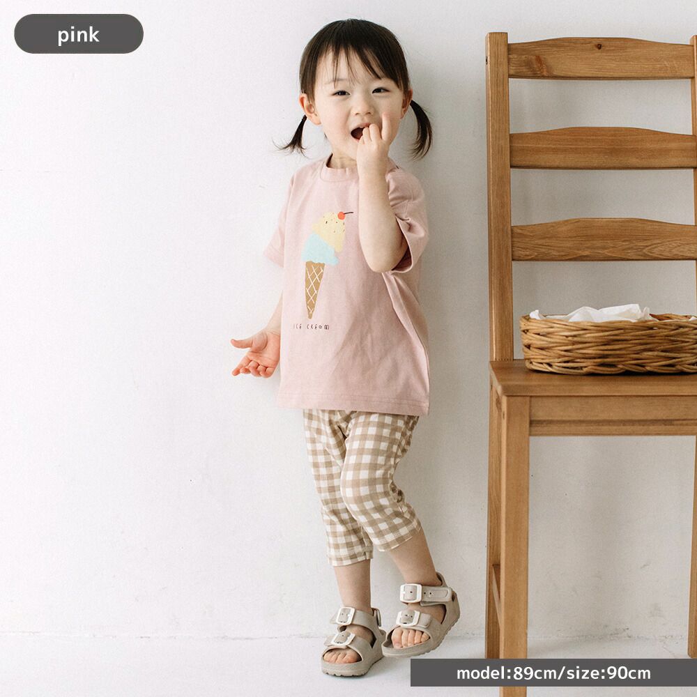 日本 ma lalumiere store - 百搭印花圓領短袖上衣-瓢蟲-淺綠