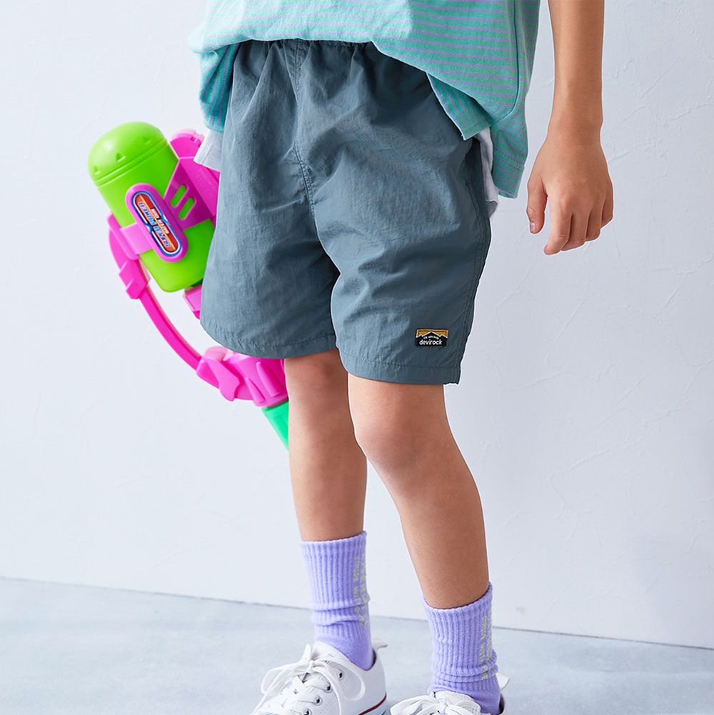 水陸二用 輕便快乾休閒短褲-霧灰藍