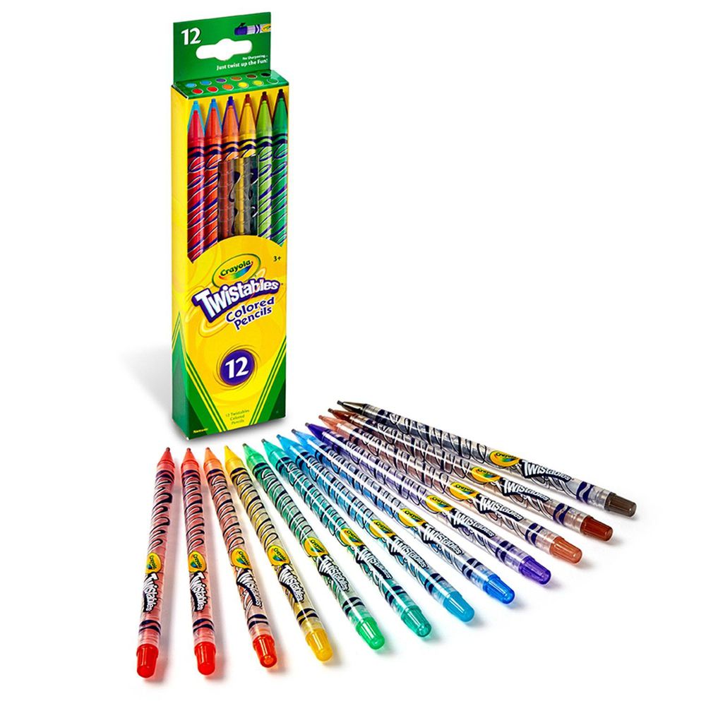 Crayola繪兒樂 - 旋轉彩色鉛筆12色