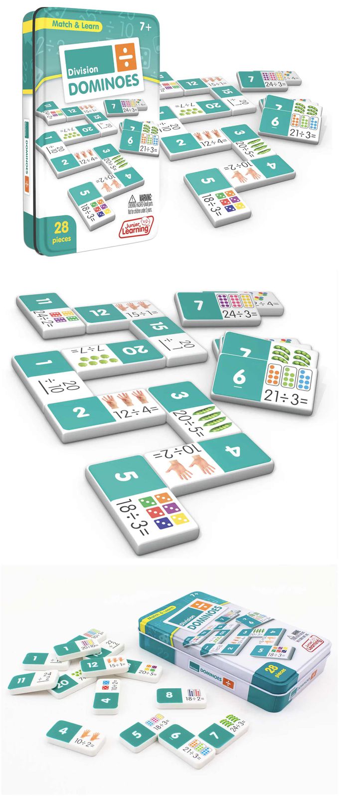 Junior Learning - 骨牌接龍遊戲-除法