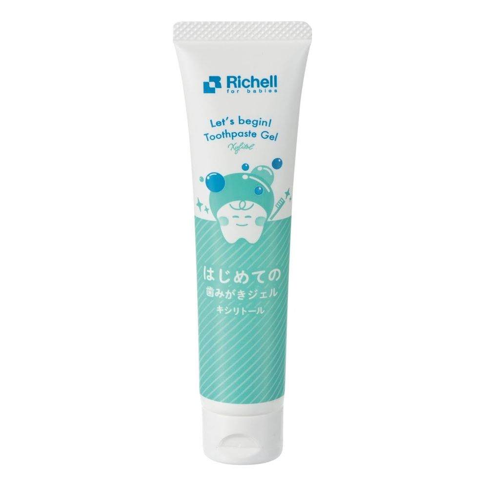 日本 Richell 利其爾 - 日本製兒童牙膏-原味-無氟 (適齡5m以上)-30g