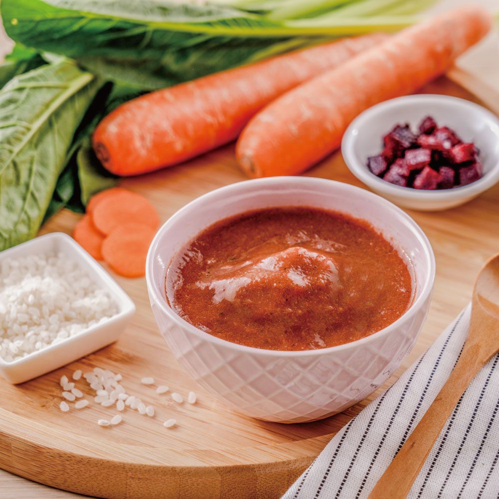 芽米寶貝 - 胡蘿蔔甜菜根米泥-4m+-冷凍-120g*2包