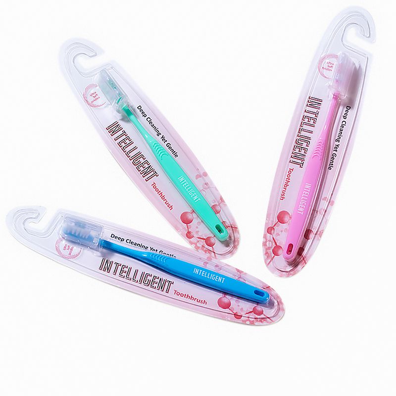 因特力淨 INTELLIGENT - 美國杜邦超軟毛成人/孕婦牙刷/小刷頭/附蓋/呵護牙齦齒周/全省各大牙醫診所推薦-湖水綠