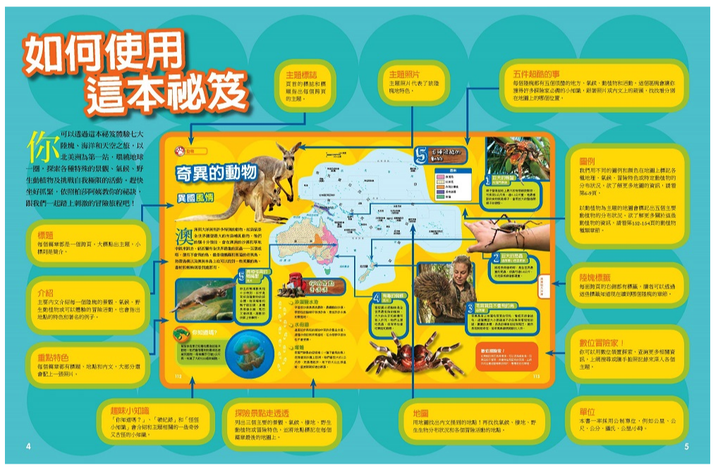 國家地理終極世界探險地圖集 (精裝 / 160頁  /全彩印刷)