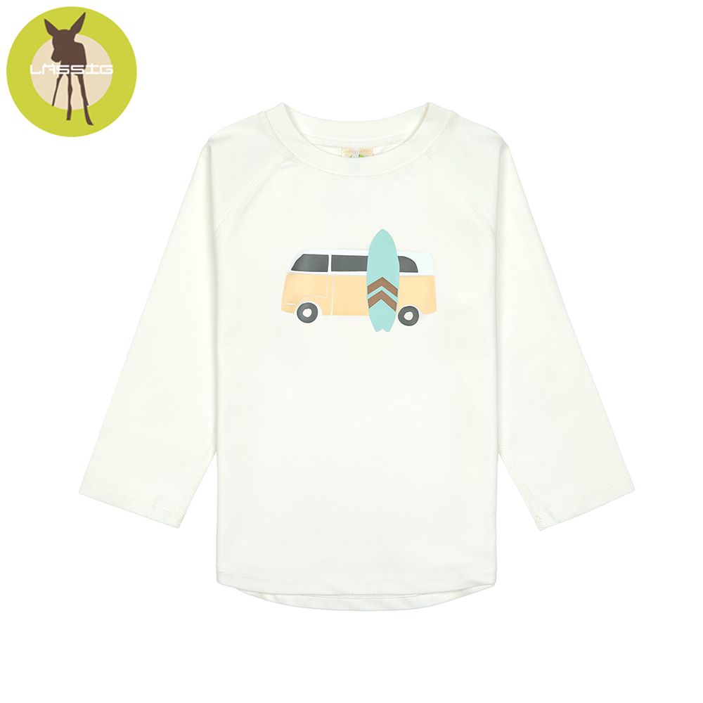 幼童抗UV長袖泳裝上衣-海灘度假