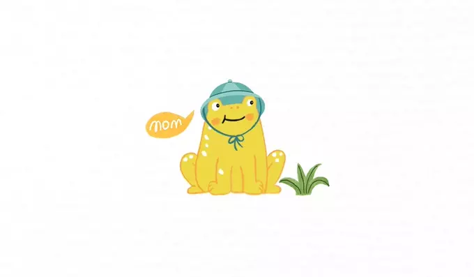 韓國 mollimelli - GOOD DAY文字印長袖套裝-米X寶藍