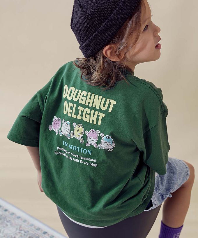 日本 devirock - 100%棉 帥氣印花短袖上衣-胸口英文-檸檬黃