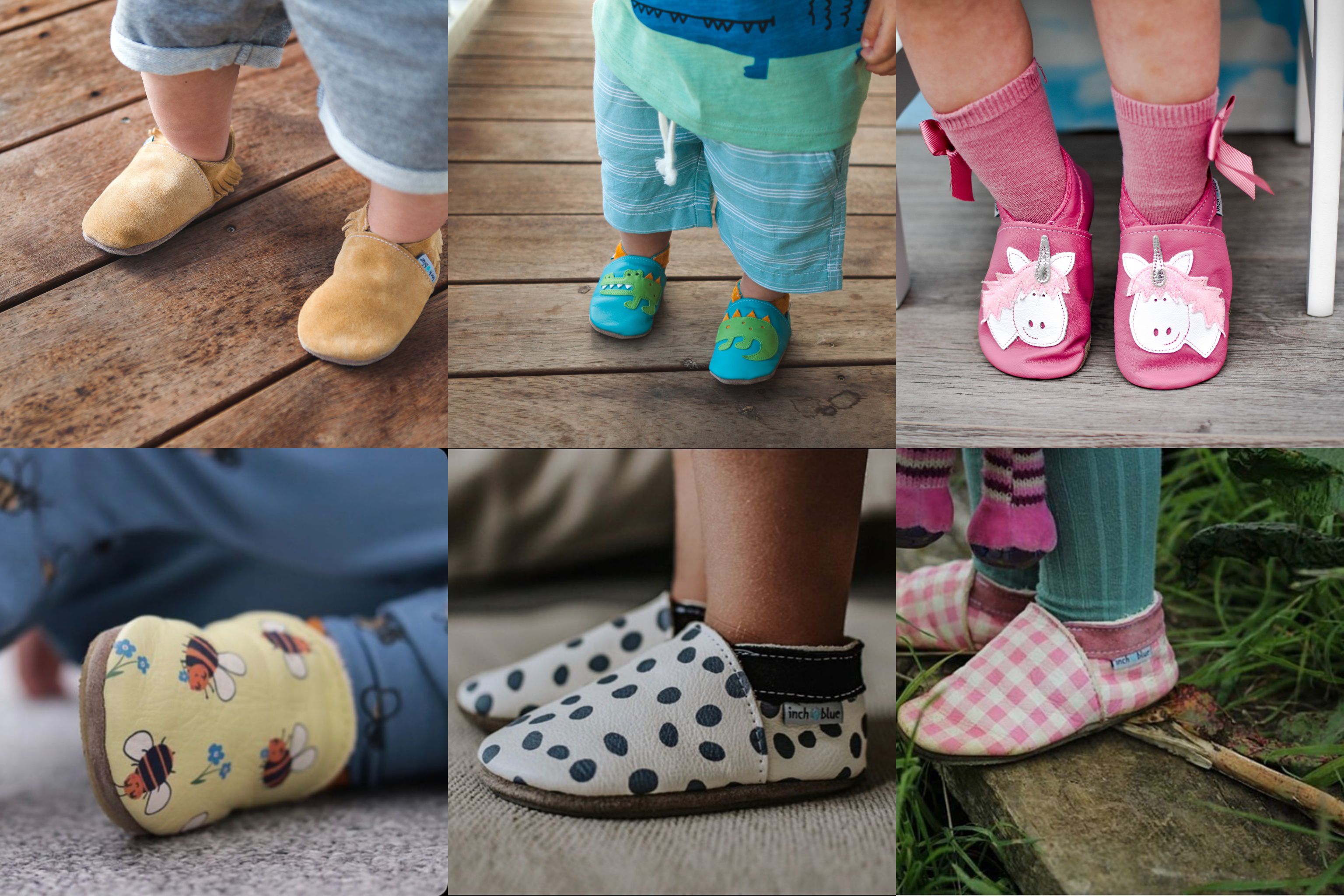 英國製 Inch Blue 真皮手工寶寶學步鞋｜ 0-2Y 年齡分段鞋底