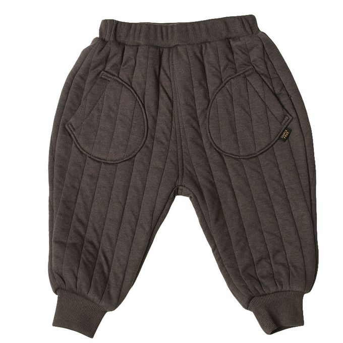 akachan honpo - 10分鋪棉褲-深灰色