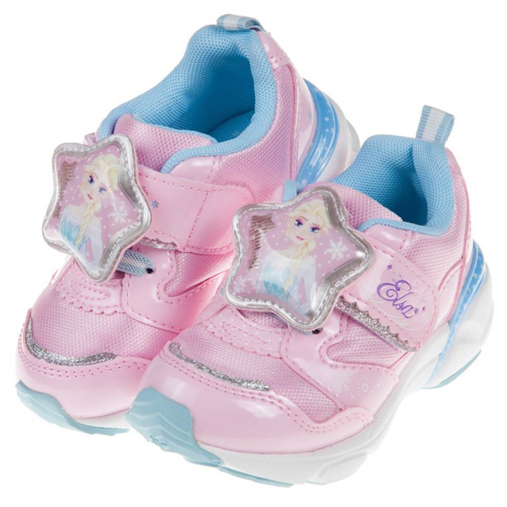 Moonstar日本月星 - 冰雪奇緣粉色電燈機能運動鞋