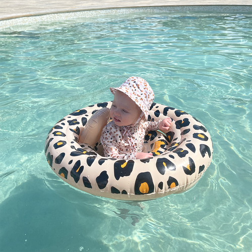 荷蘭 Swim Essentials - 荷蘭 嬰幼兒充氣坐式泳圈 (0-1Y)-歐美小花豹
