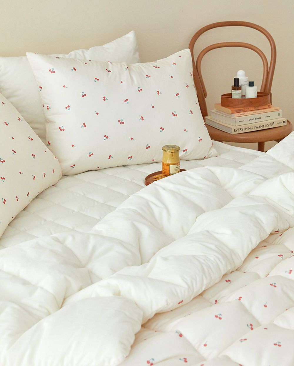 韓國 Maatila - 可水洗超細纖維棉花糖棉被-甜心櫻桃