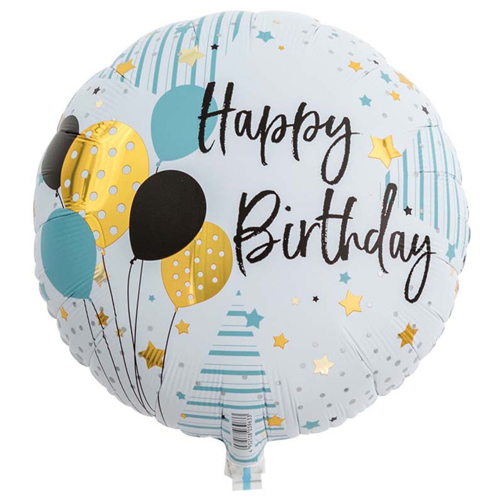 akachan honpo - 生日快樂氣球-黑字-約8公升、數量：1個、適用年齡：3歲以上