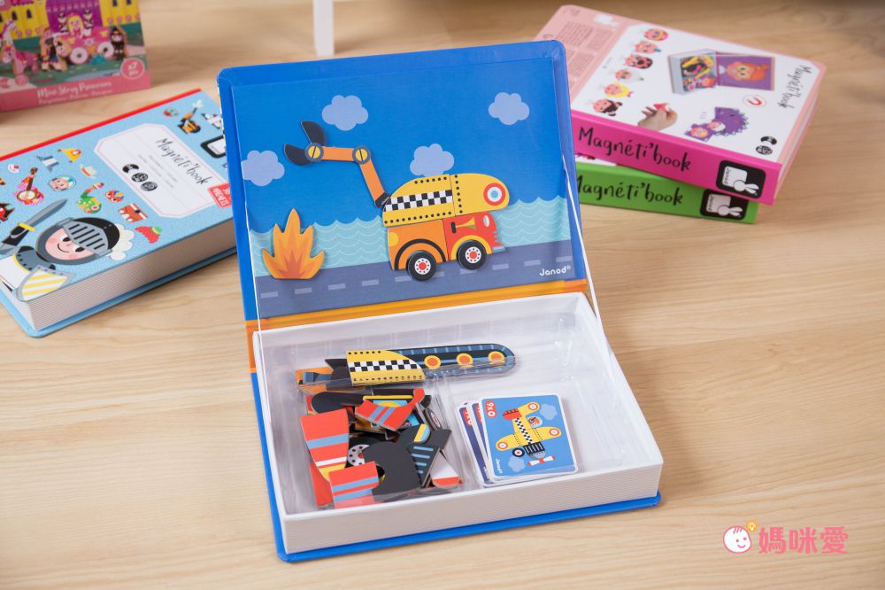 【法國Janod 磁鐵遊戲書】磁性質感外盒，好收納不弄丟
