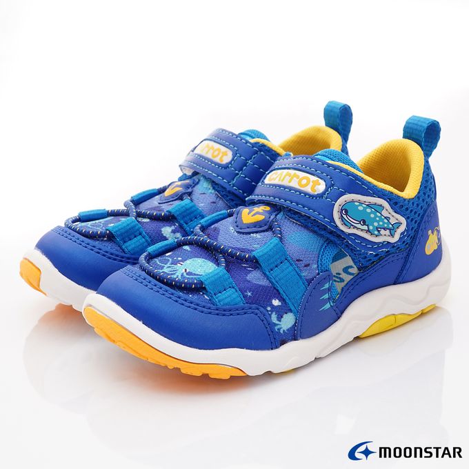 Moonstar日本月星 - 速乾公園鞋系列童鞋-CRC23345藍(中小童段)-機能運動鞋-藍