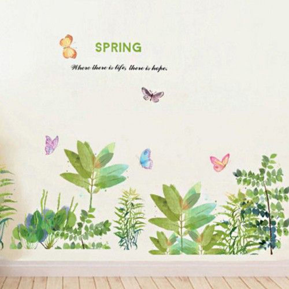 JB Design - 時尚壁貼-韓系浪漫花草 (60cm*90cm)