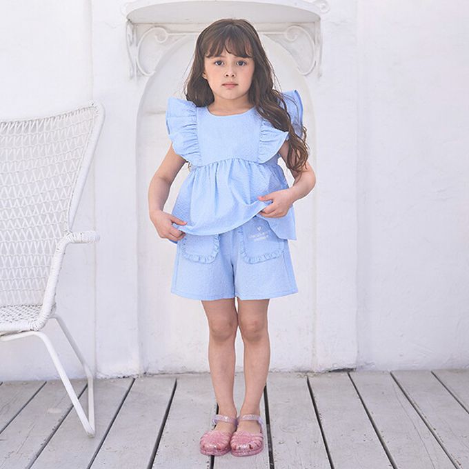 日本 Lycee mine - 可愛飄逸荷葉邊無袖上衣-檸檬黃