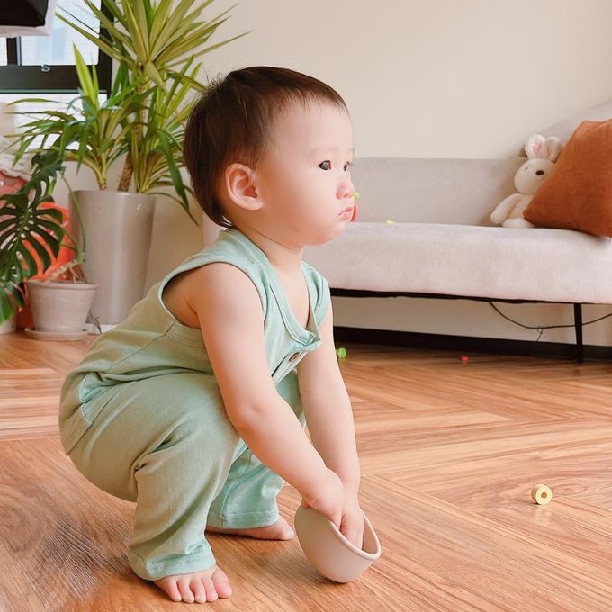 YOUrs - 棉甜背心短褲套裝-淡奶茶