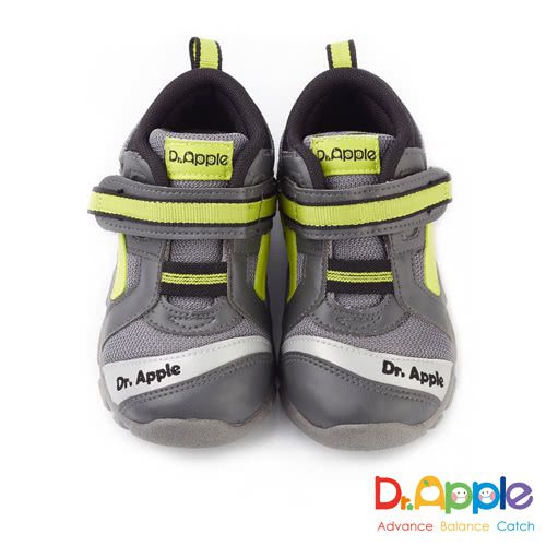 Dr. Apple - 機能童鞋_字母流線剪裁閃亮童鞋-灰