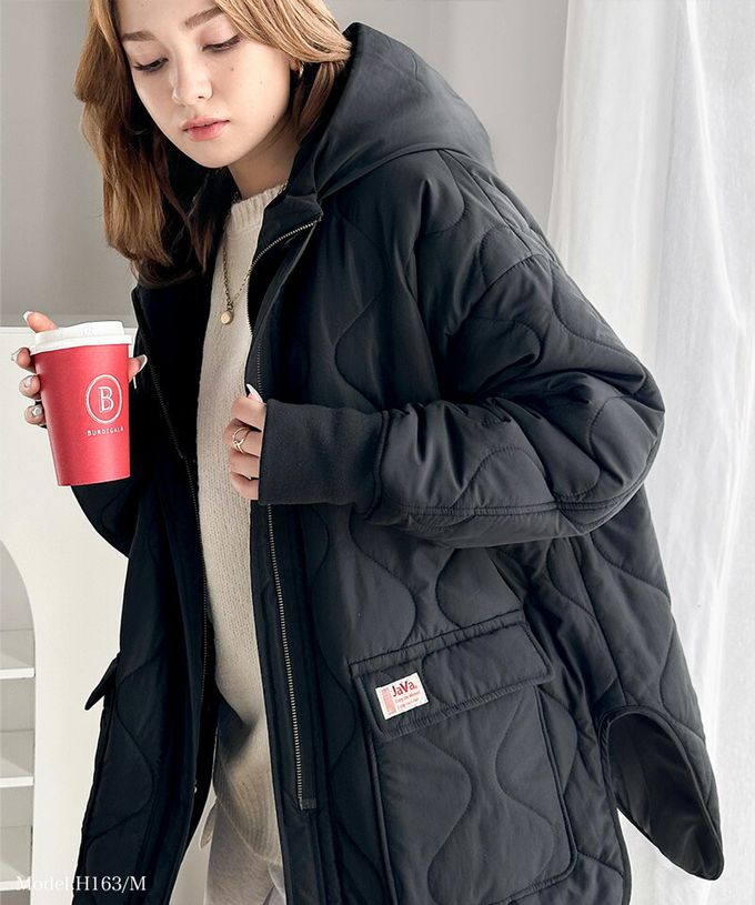 日本 Classical Elf - 超強8way 聯名雙面絎縫寬版外套(帽可拆)-象牙