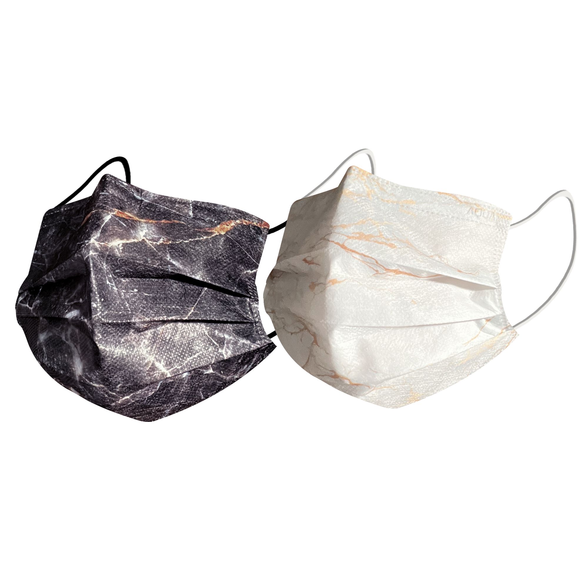 MODACore 摩達客 - 水舞醫用口罩-MIT+MD雙鋼印-煙嵐系列-黑色、白色-2盒組(30入/盒)