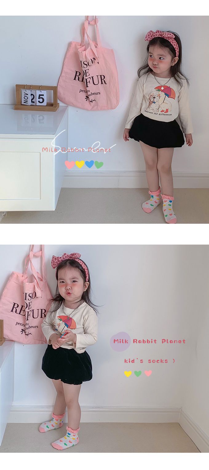 JB clothes - 五入一組-1163奶兔星球網眼襪