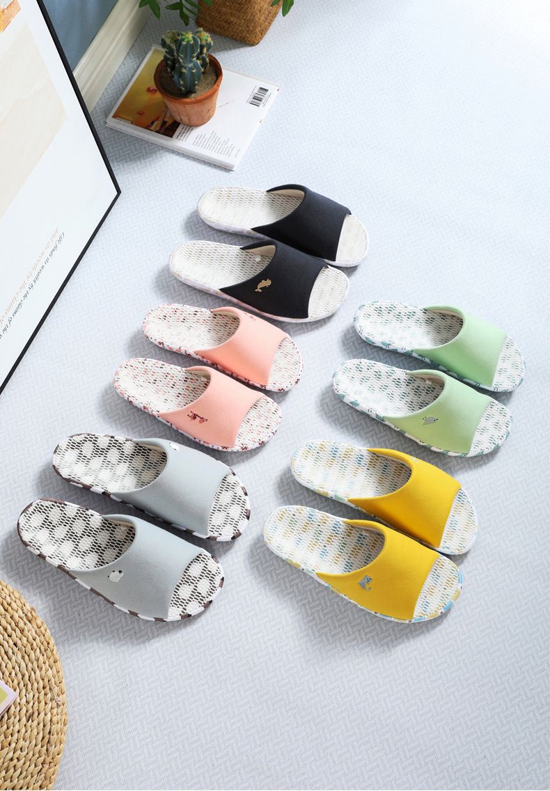 3D立體網眼透氣靜音室內拖鞋-綿羊-灰色