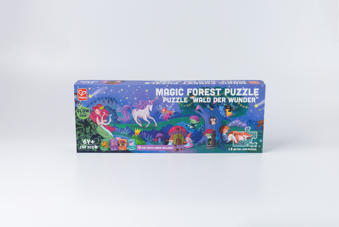 德國 Hape - 魔法森林夜光拼圖-200pcs