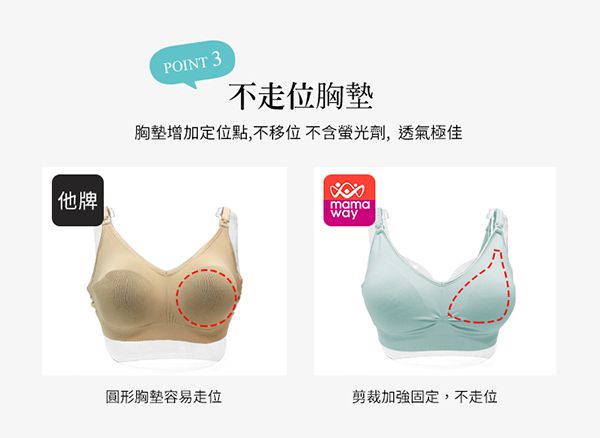 媽媽餵 mamaway - 全機能無縫哺乳內衣-哺乳內衣-深藕色