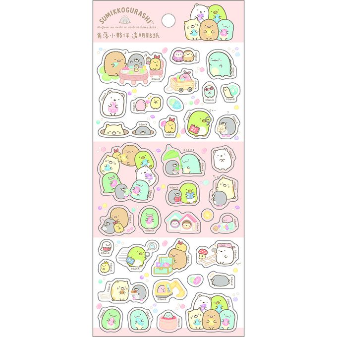 角落小夥伴 - 透明貼紙D 1入 (六款隨機出貨)