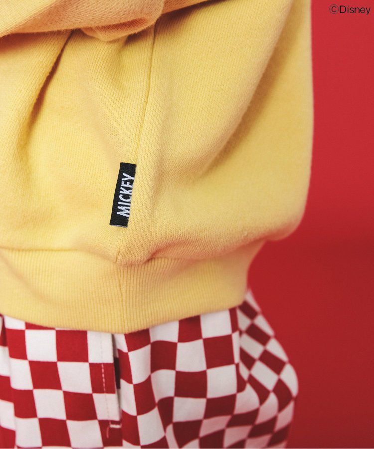 日本 BREEZE - 聯名款 迪士尼印花長袖上衣-米奇復古-黃