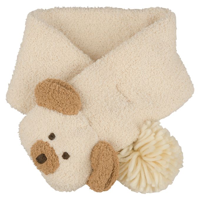 akachan honpo - 毛茸茸圍巾-動物-象牙白色 (80~95cm)