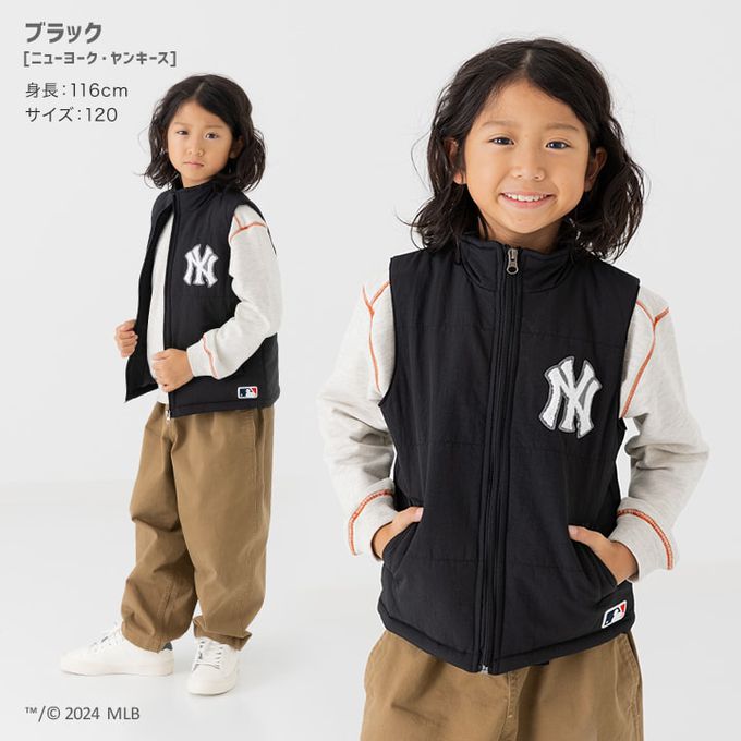 日本 Chil2 - MLB聯名 保暖休閒背心-波士頓紅襪-海軍藍