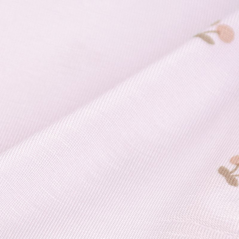 akachan honpo - 短袖前開式舒適包屁衣-粉紅色