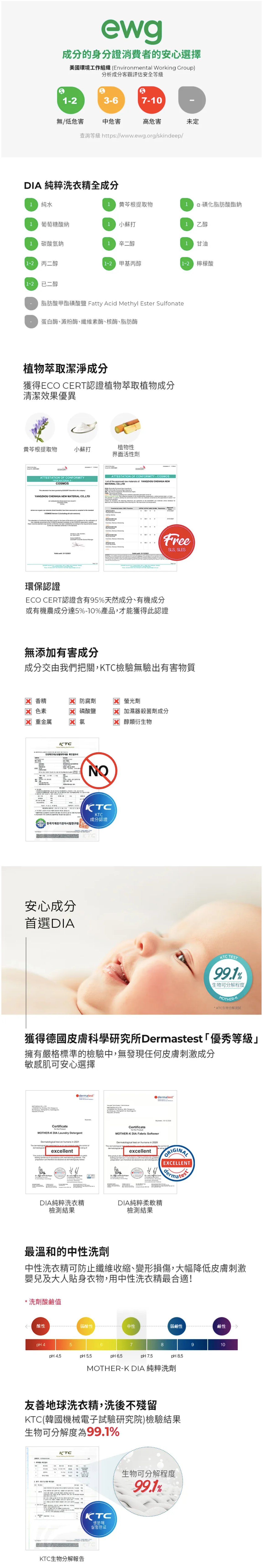 MOTHER-K - DIA 純粹洗衣精-1000ML