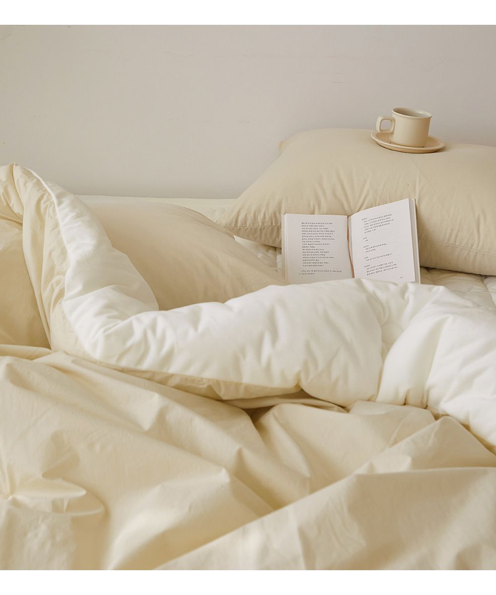 韓國 Maatila - 高密度60支棉舒柔超細纖維棉被(冬被)-奶油黃
