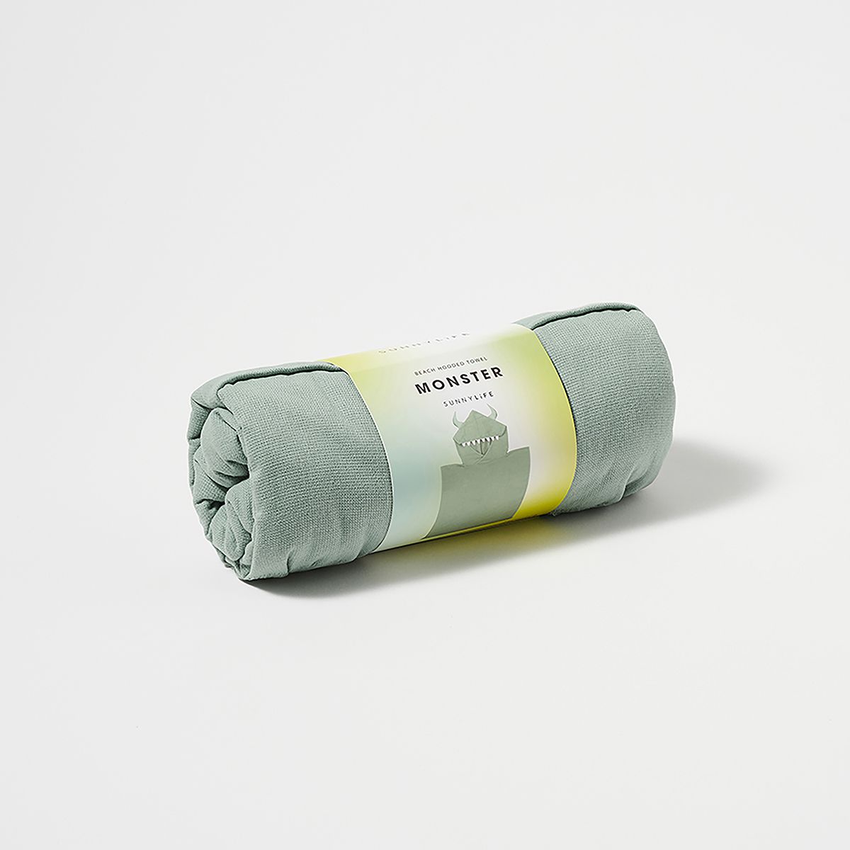 澳洲 Sunnylife - 兒童泳具-小怪獸連帽毛巾衣 (產品尺寸: 63 x 62 x 1 公分.3-6歲適用,材質:精梳棉)