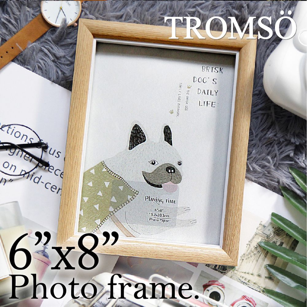 TROMSO - 品味時代路易木紋雙色6X8相框  原木