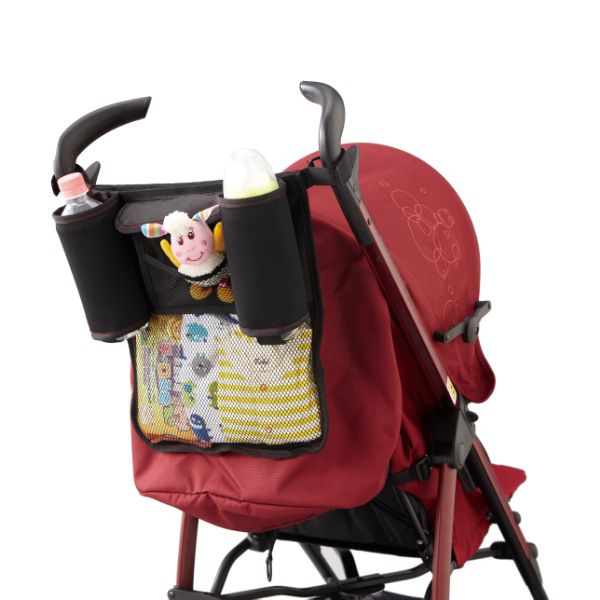 akachan honpo - 嬰兒推車置物袋-黑色