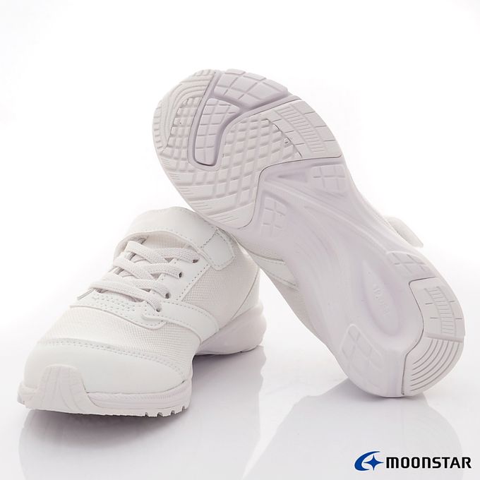 Moonstar日本月星 - 純白運動機能童鞋-AGJ0011白(中大童)-運動鞋-白