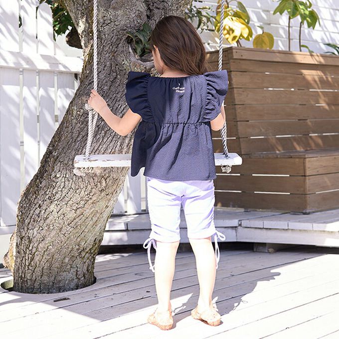 日本 Lycee mine - 可愛飄逸荷葉邊無袖上衣-檸檬黃