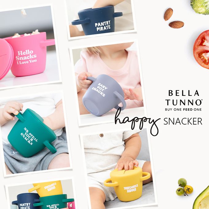 美國 BELLA TUNNO - 矽膠零食杯-(Sir Snacks A Lot 零食公爵)