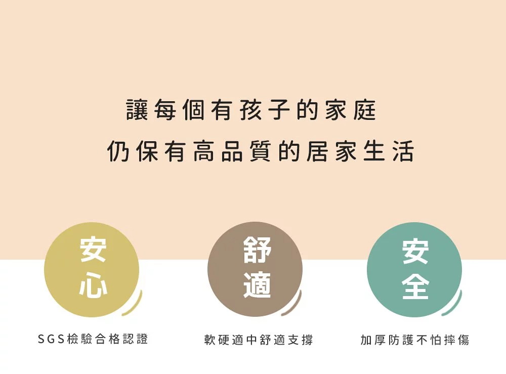 Pato.Pato - Hipopo方塊遊樂圍欄+雙色地墊安心組-可可&奶茶-圍欄6入(L型x4+I型x2)＋60x60x2cm地墊6片(附贈邊條x12)