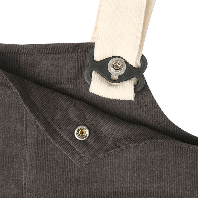 akachan honpo - 背心裙-超細燈芯絨-灰色