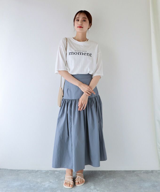 日本 BLUE EAST - 百搭顯瘦長裙-米杏