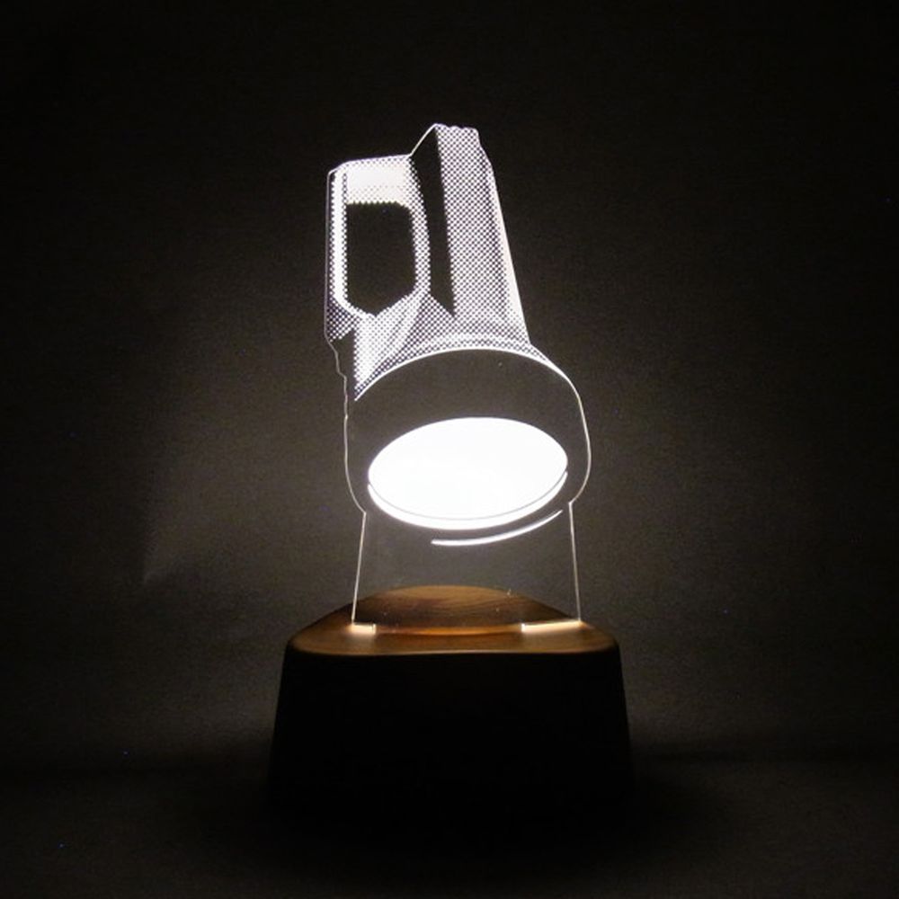 日本 TOYO CASE - LED 感應透明小檯燈-手電筒 (10.4x8.6x18.9cm)