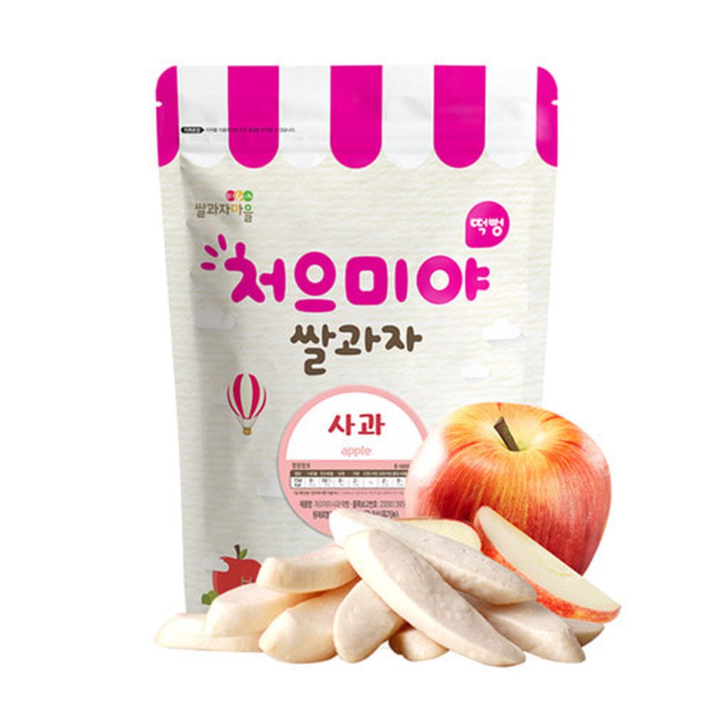 韓國SSALGWAJA米餅村 - 寶寶米餅-蘋果-蘋果-40g/包